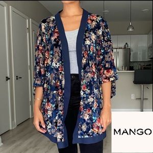 Floral Velvet Kimono